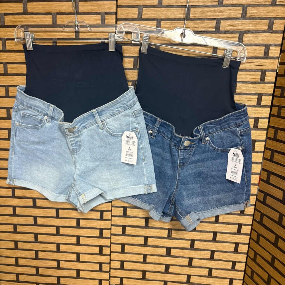 Time And Tru Denim Maternity Shorts Size Small